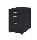18″ Black Standard Accent Cabinet With Three Drawers