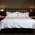 T-250 White Blended 10 MM Satin Stripe Sheets