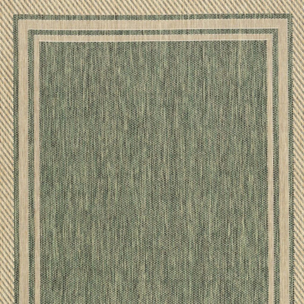 6′ X 9′ Green Geometric Indoor Outdoor Area Rug — view 3