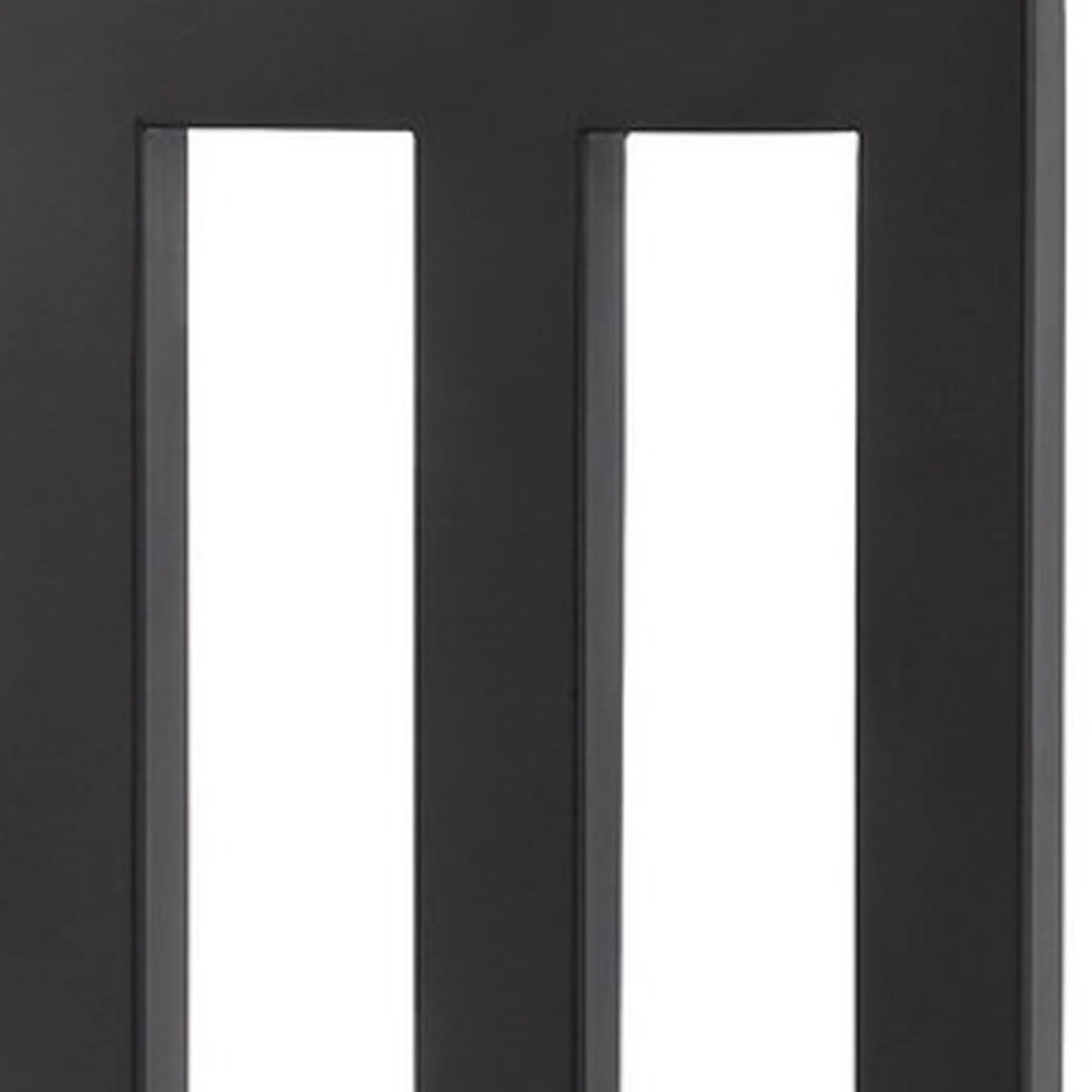 30″ Black Metal USB Table Lamp With White Shade — view 4