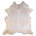 NATURAL HAIR ON COWHIDE WHITE