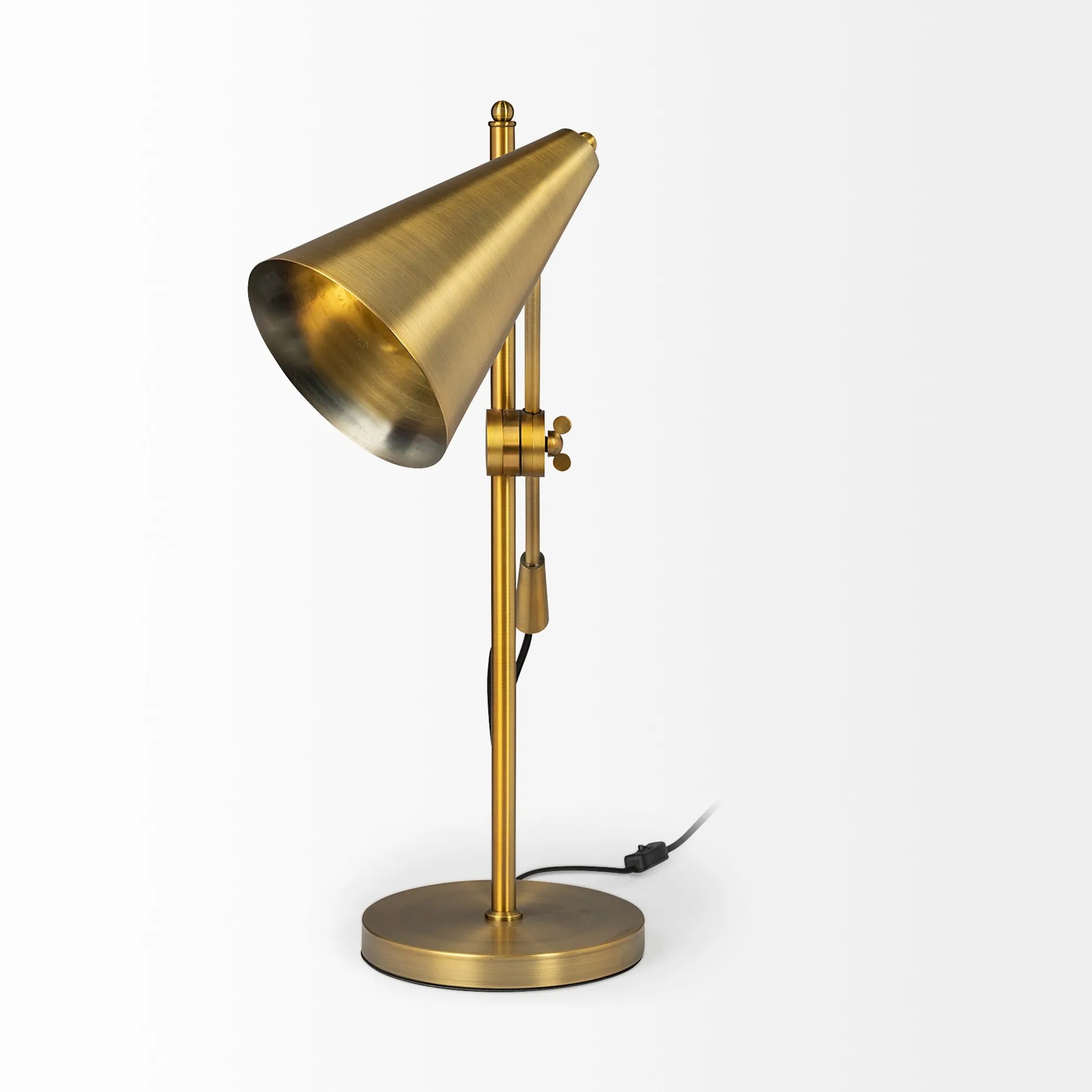 26″ Gold Lamp Base LED With Gold Shade — view 4
