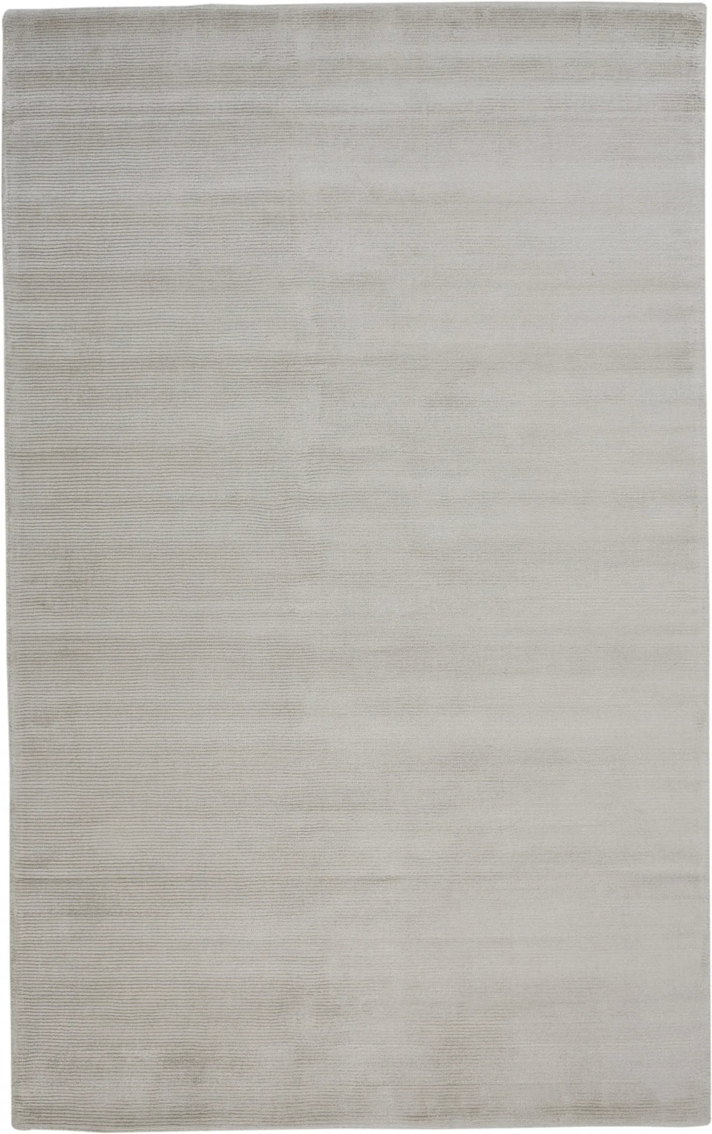 5′ X 8′ Gray And Silver Hand Woven Area Rug