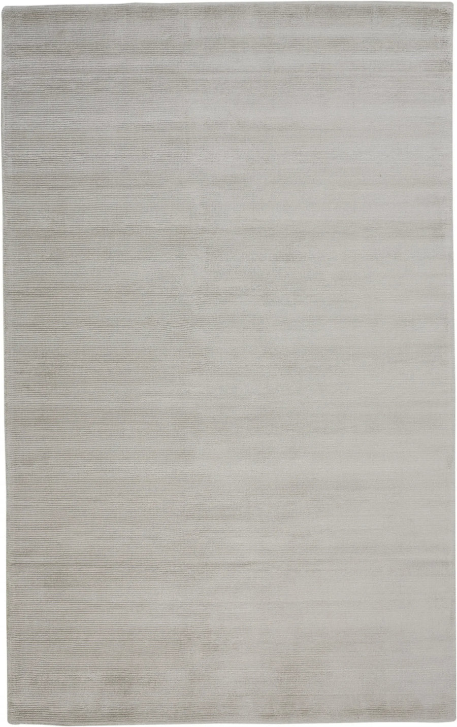 5′ X 8′ Gray And Silver Hand Woven Area Rug