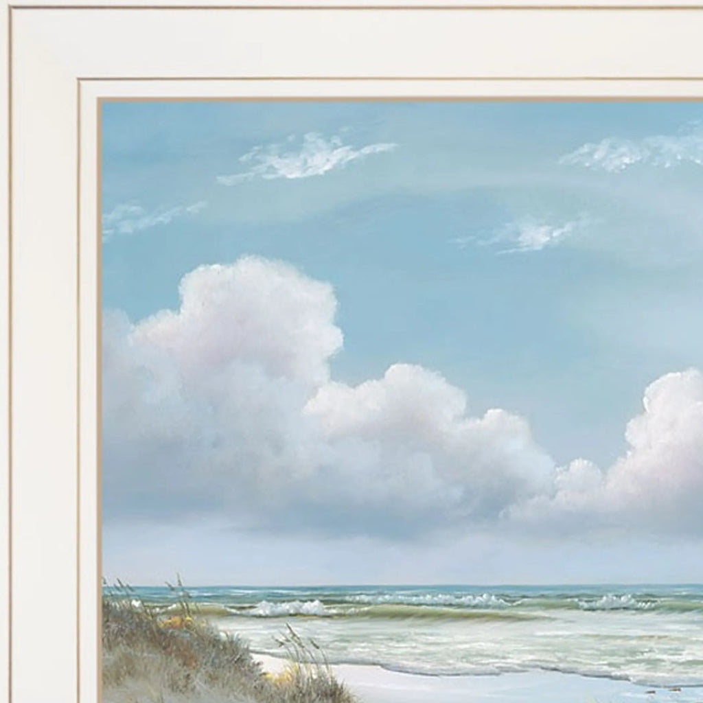 Set Of Three Beautiful Day III III White Framed Print Wall Art — view 2