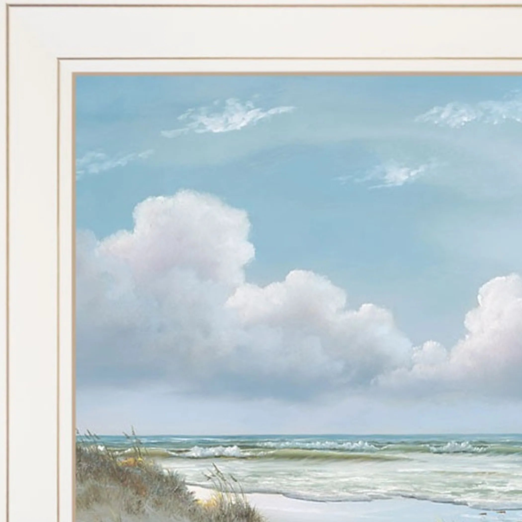 Set Of Three Beautiful Day III III White Framed Print Wall Art — view 2