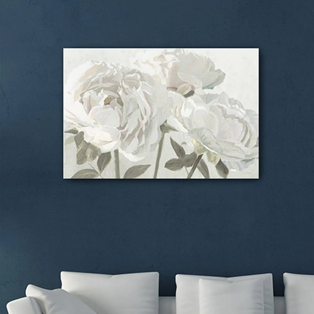 Neutral Flowers In Bloom Unframed Print Wall Art — view 4