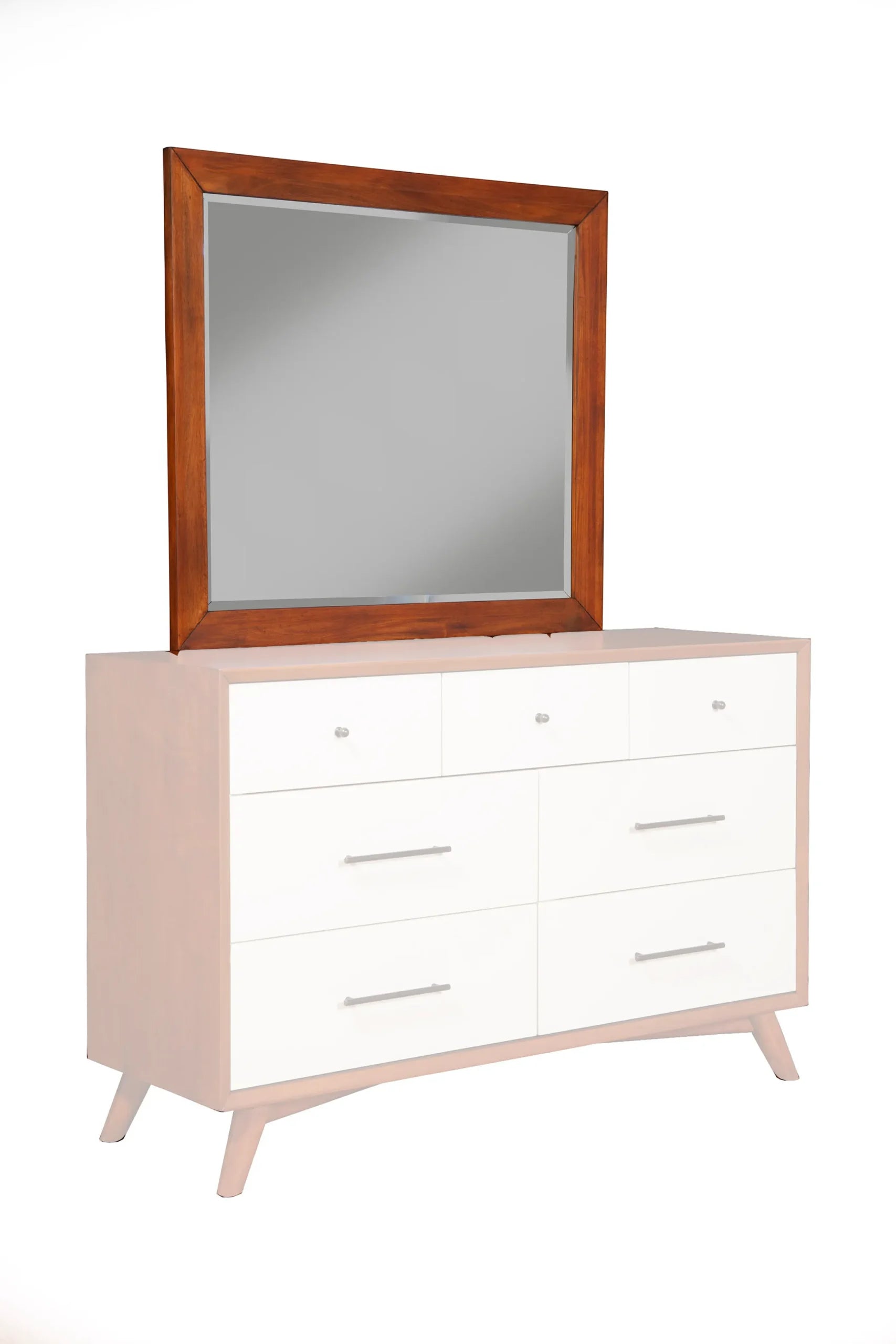 Flynn Mid Century Modern Two Tone Mirror — view 2