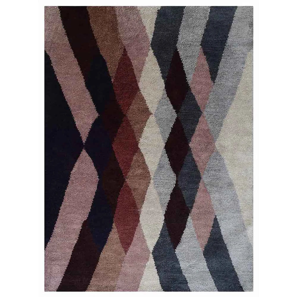 Rugsotic Carpets Hand Knotted Silk 5’x8′ Area Rug Contemporary Multicolor — view 2