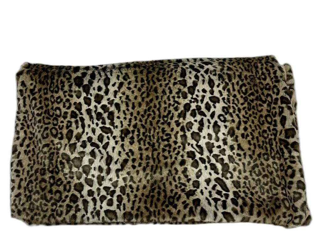 Ultra Soft Faux Fur Leopard Throw — view 2