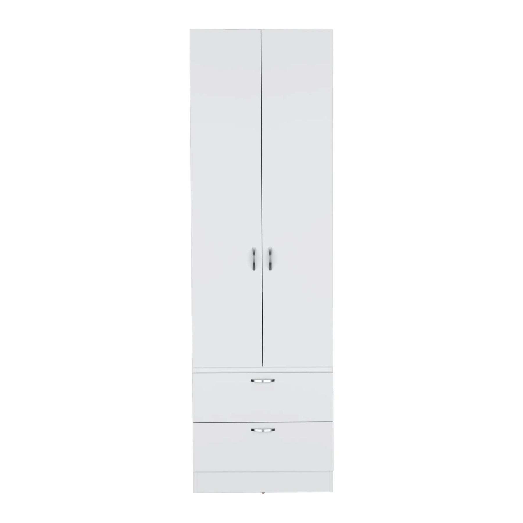 Vico 76″ High Armoire Wardrove Closet with 2 Drawers, Double Door Cabinet — view 2