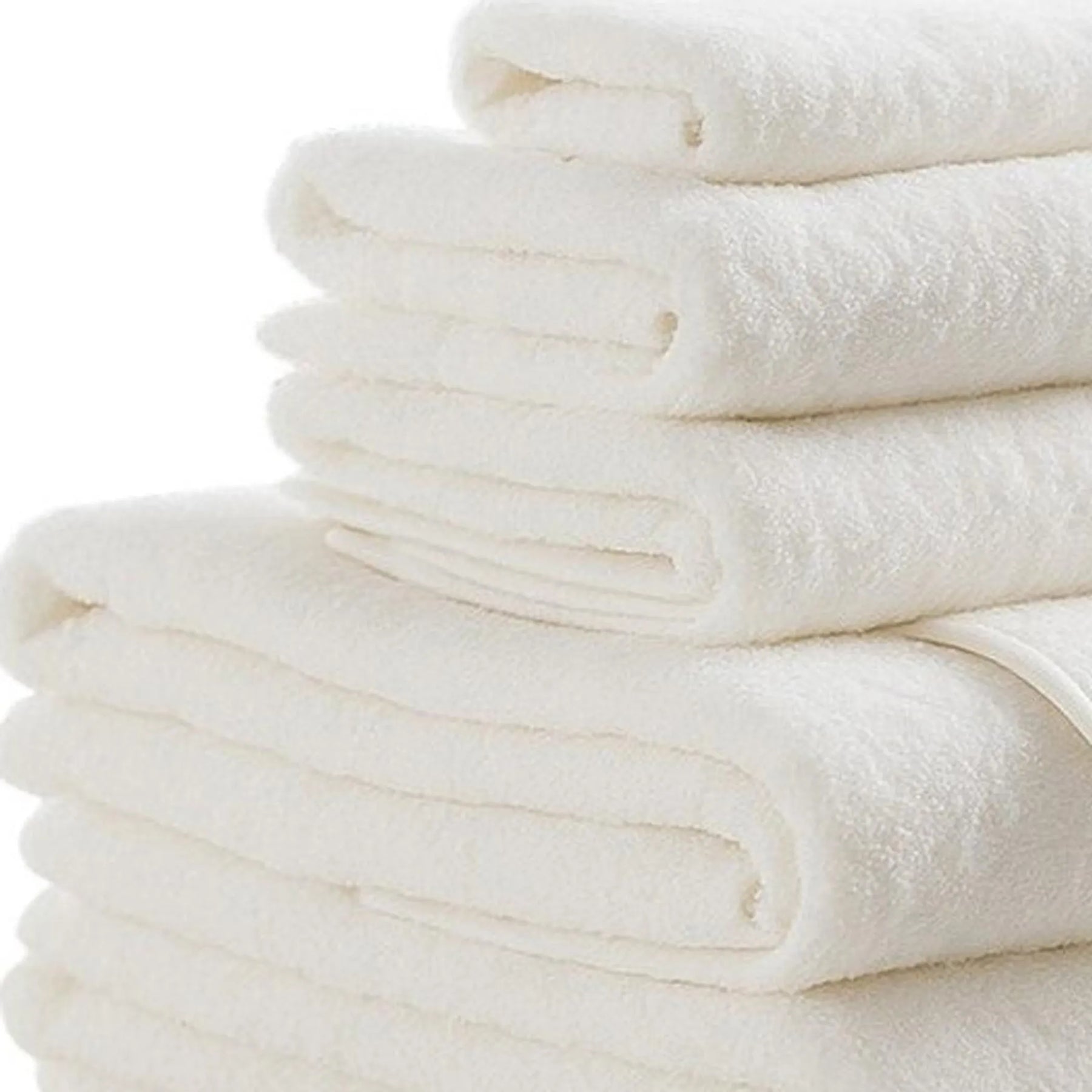 Set of Six Cotton Quick Dry Terry Cloth Towels — view 3