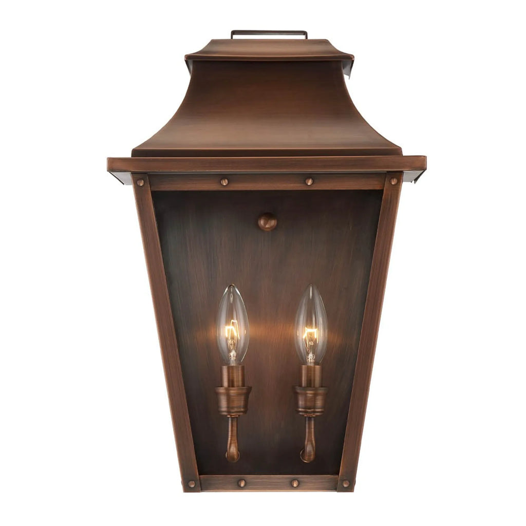 Coventry 2-Light Copper Patina Pocket Wall Light — view 3