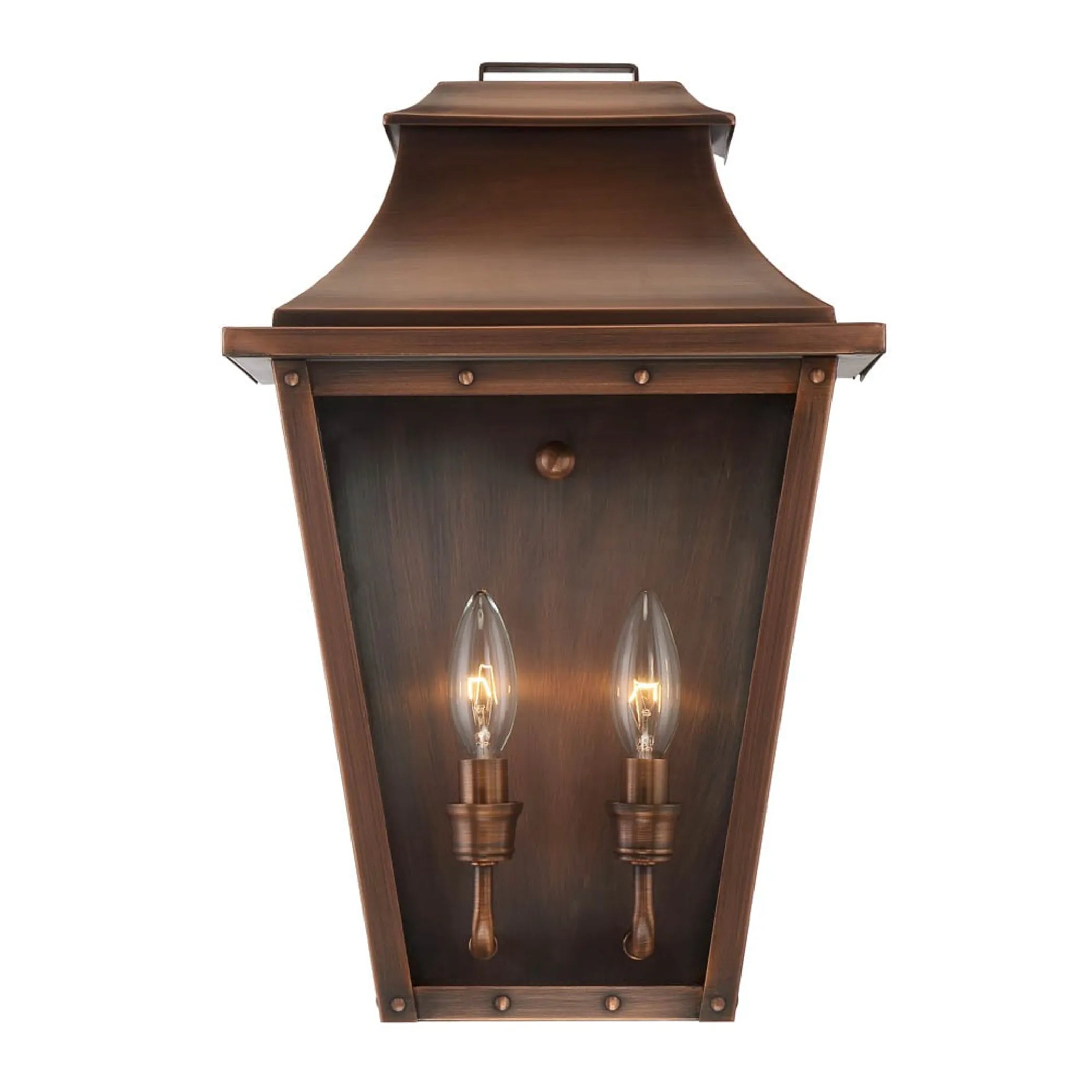 Coventry 2-Light Copper Patina Pocket Wall Light — view 3