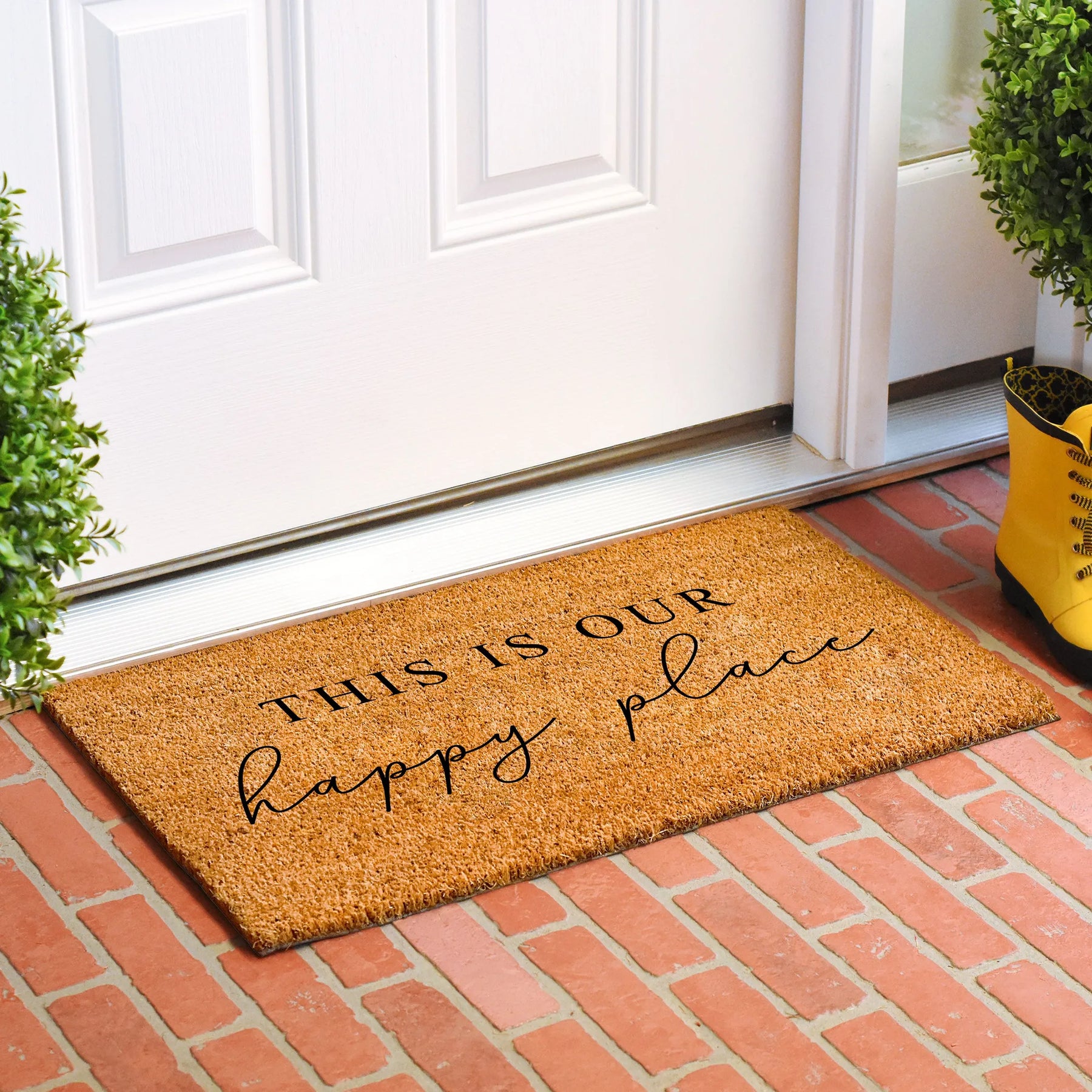 Calloway Mills Happy Place Doormat — view 2
