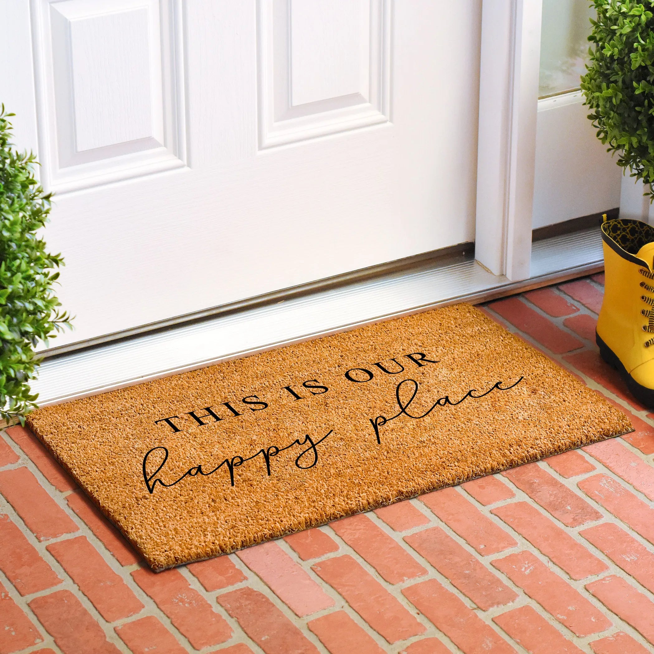 Calloway Mills Happy Place Doormat — view 2