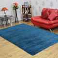 Rugsotic Carpets Hand Knotted Loom Silk Mix Area Rug Solid