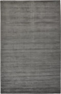 4′ X 6′ Gray And Black Hand Woven Area Rug