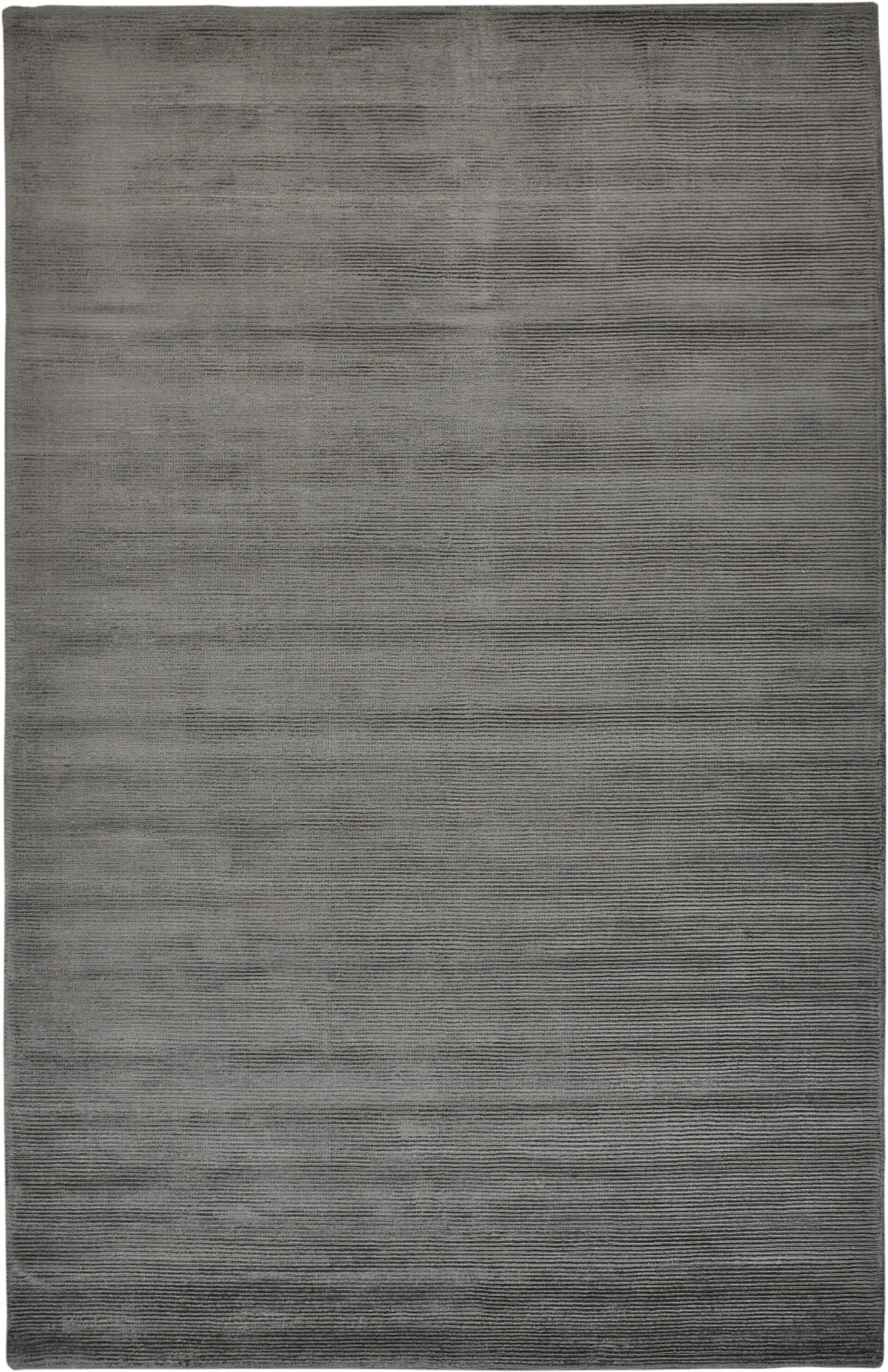 4′ X 6′ Gray And Black Hand Woven Area Rug