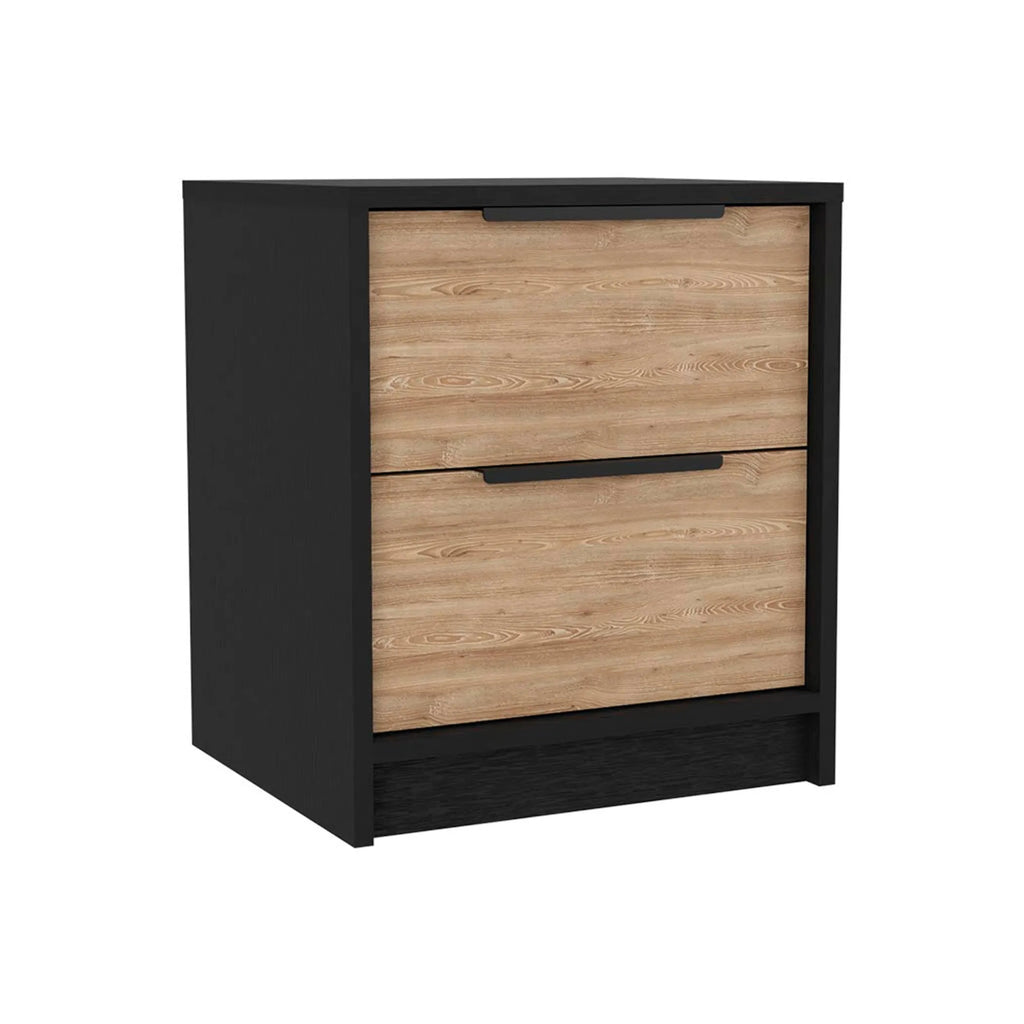 Zion 2 Piece Bedroom Set, Black Wengue/ Pine Finish — view 3