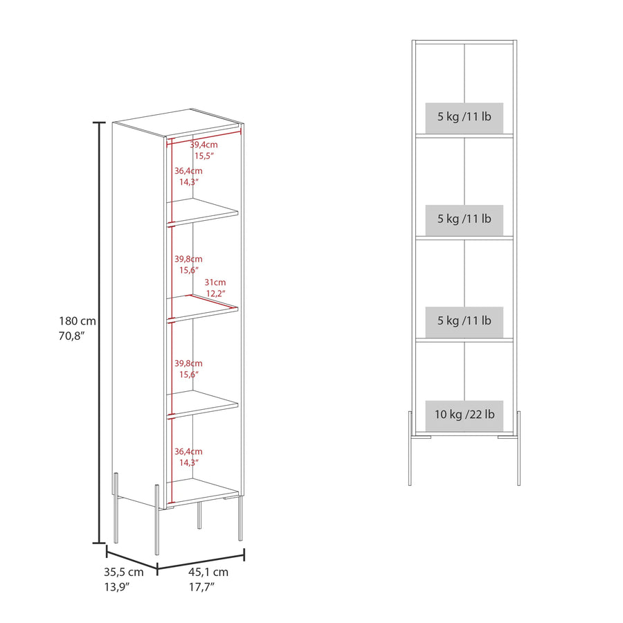 Hagi Tall Linen Cabinet 71″ — view 2