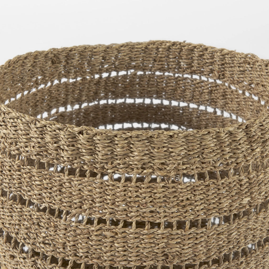 Set of Two 18″ Brown Wicker Basket — view 4