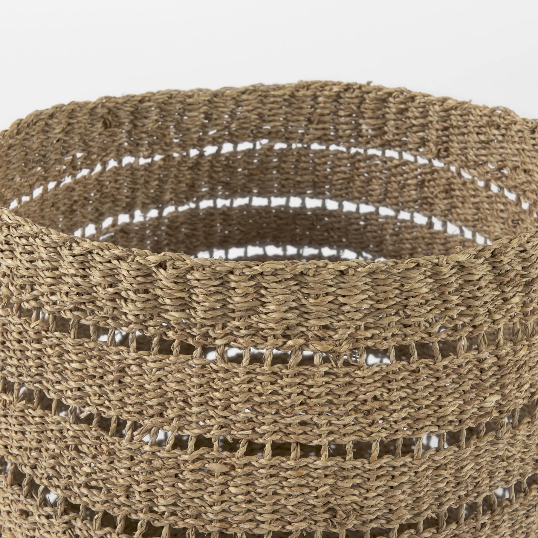 Set of Two 18″ Brown Wicker Basket — view 4