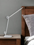 35″ White Metal Novelty Desk Table Lamp