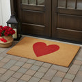 Heart Outdoor Coir Door Mat