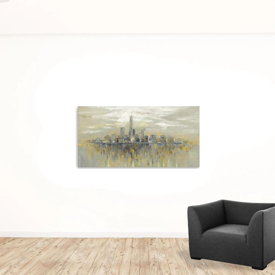 Artistic Manhattan City Skyline Unframed Print Wall Art — view 2
