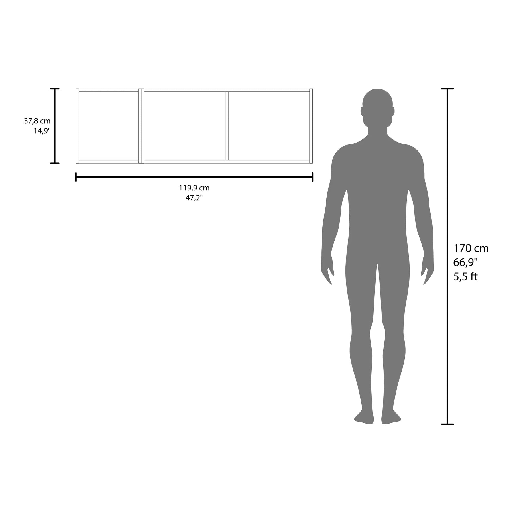 Aster 47″ W Wall Cabinet Smoke — view 4