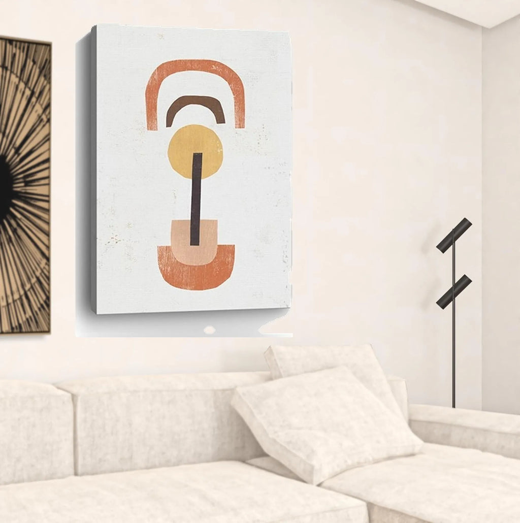 Abstract Shapes In Balance Unframed Print Wall Art — view 3