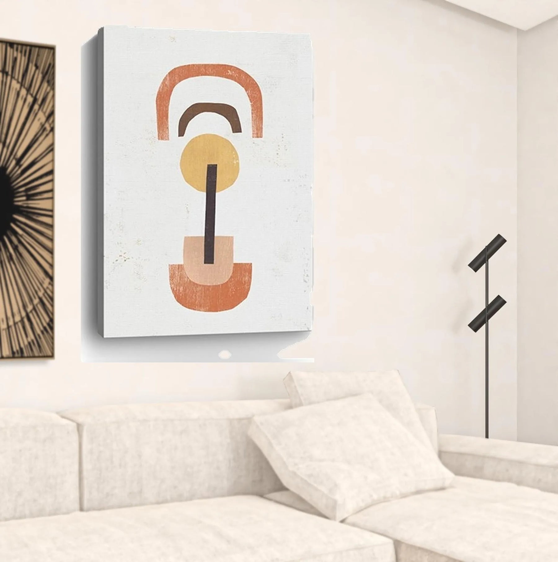 Abstract Shapes In Balance Unframed Print Wall Art — view 3