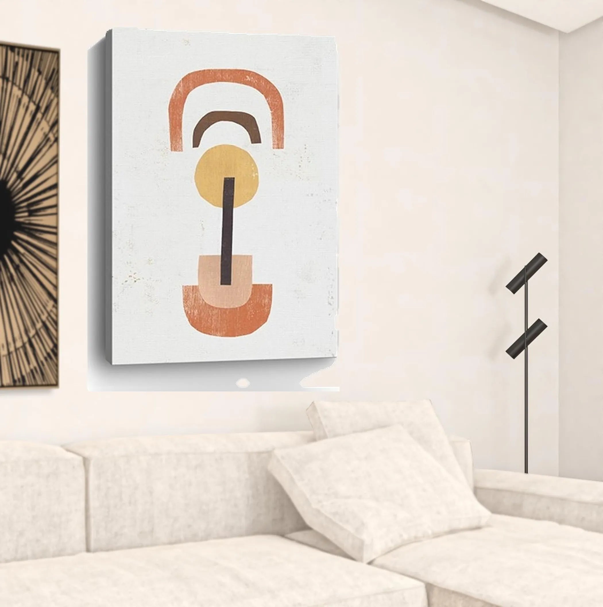 Abstract Shapes In Balance Unframed Print Wall Art — view 3