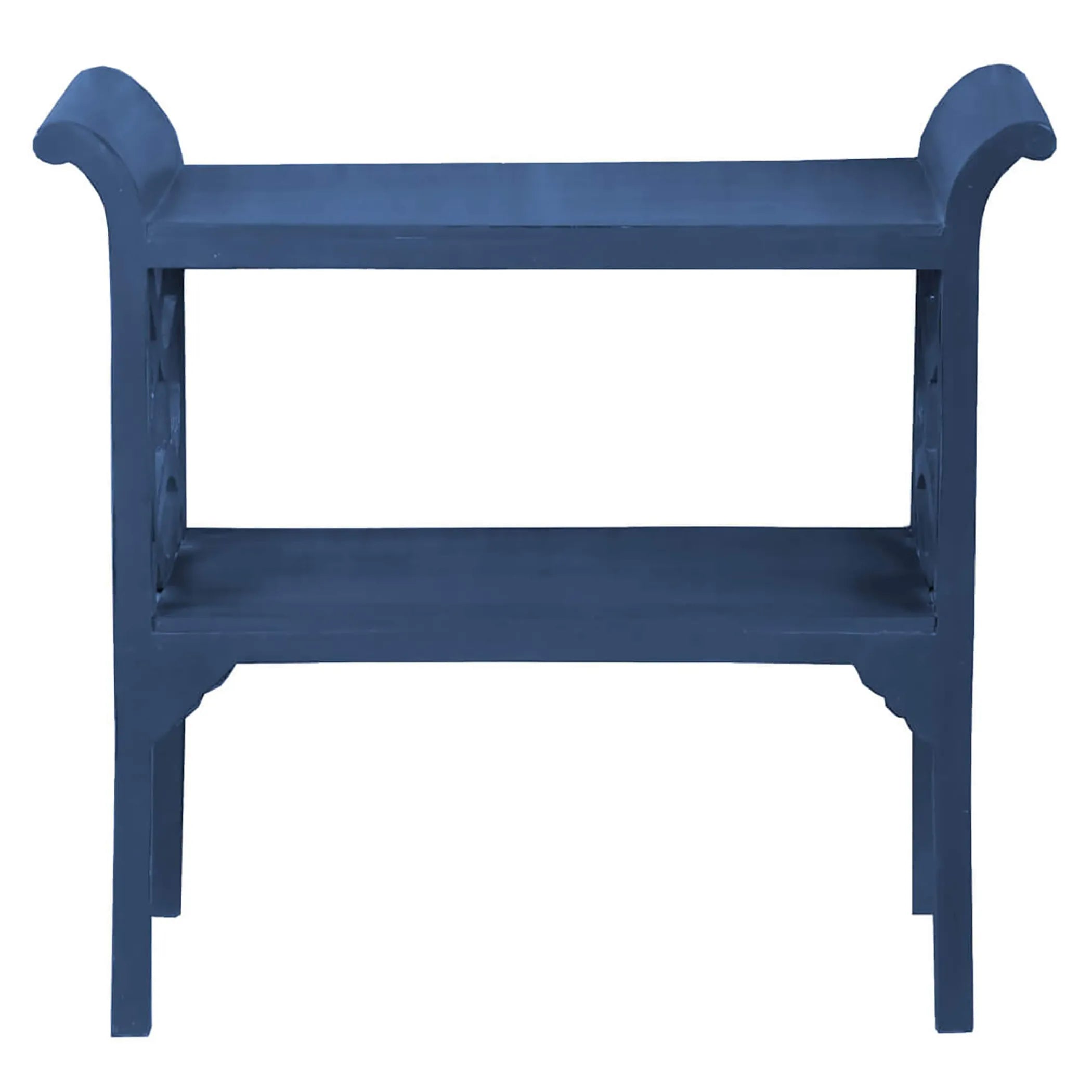 Sunset Trading Cottage Accent Table Console | Navy Blue Solid Wood | Fully Assembled Server — view 2