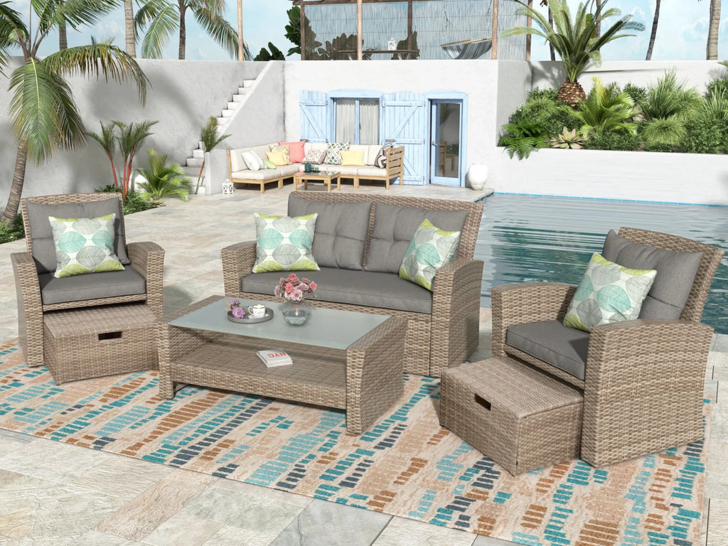 Set Of 4 Piece Outdoor Patio Furniture — view 3