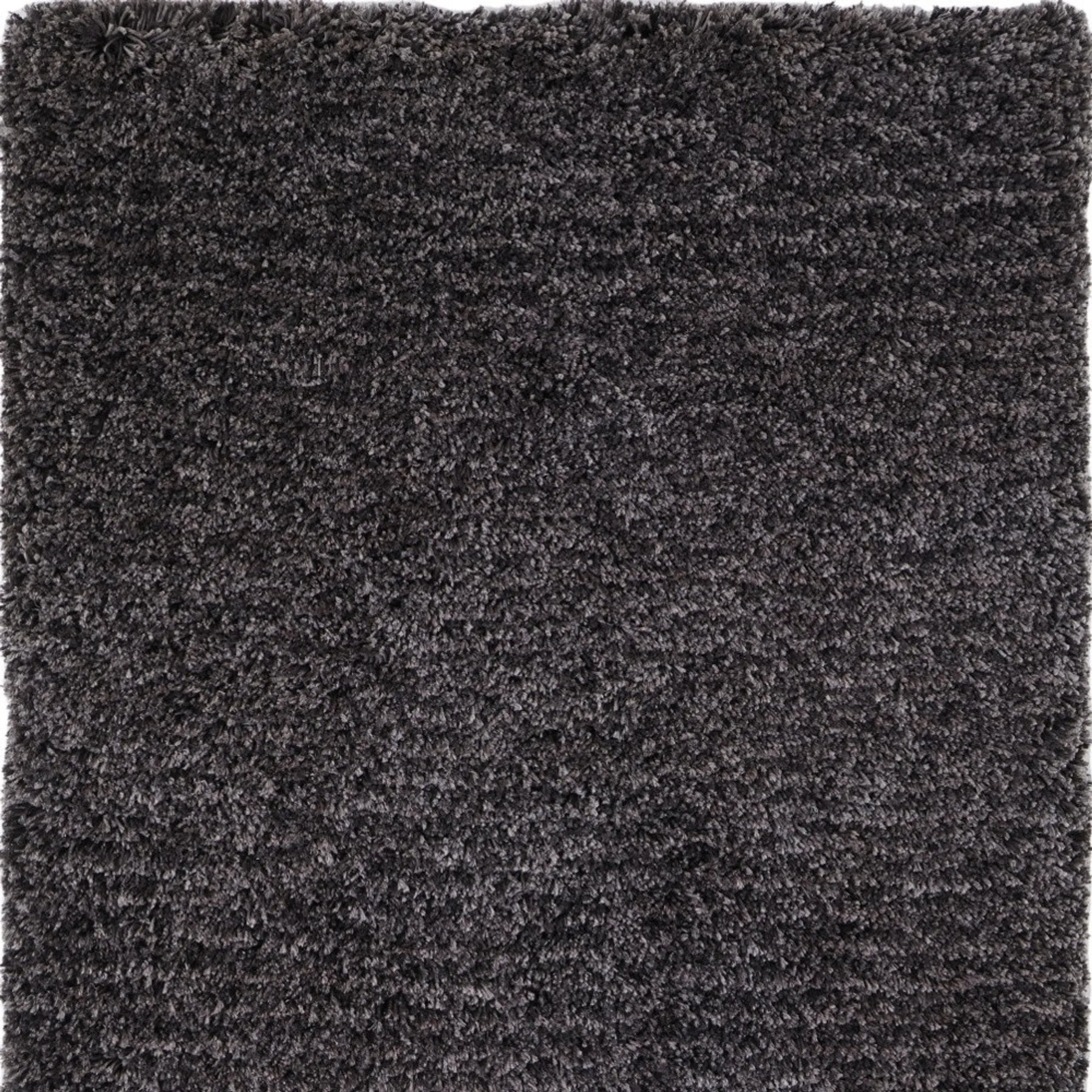 4′ X 6′ Black Shag Hand Tufted Area Rug — view 4