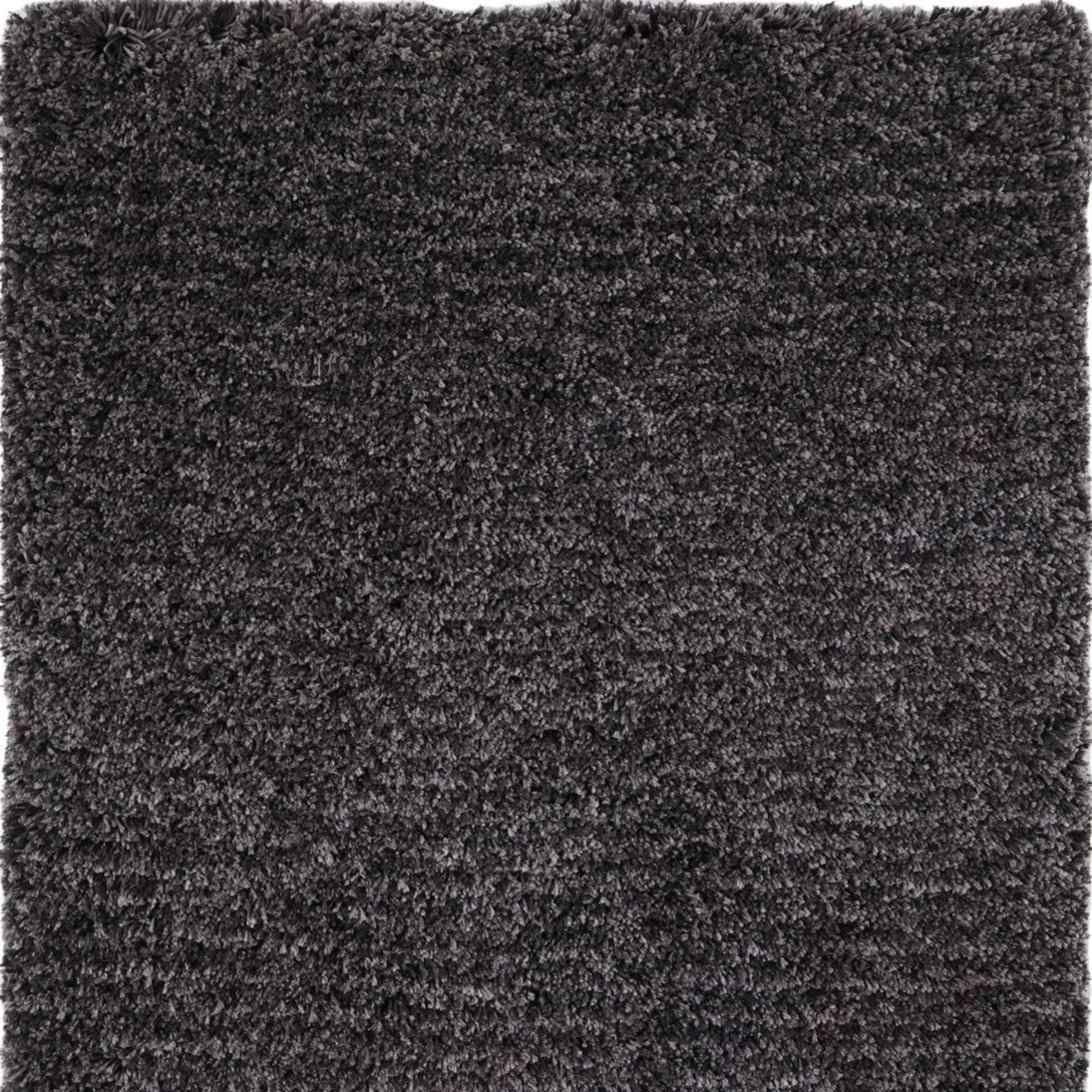 4′ X 6′ Black Shag Hand Tufted Area Rug — view 4