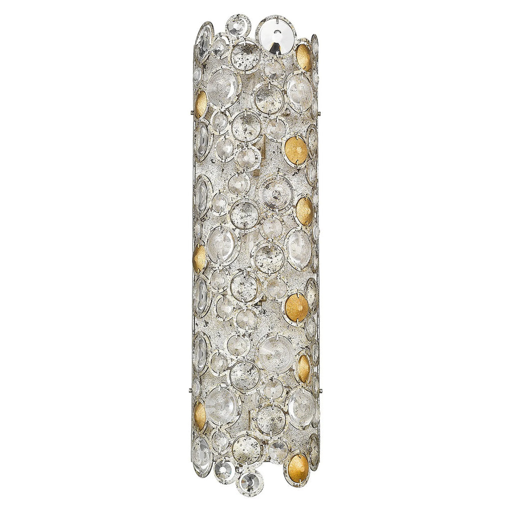 Vitozzi 3-Light Antique Silver Leaf Sconce — view 2
