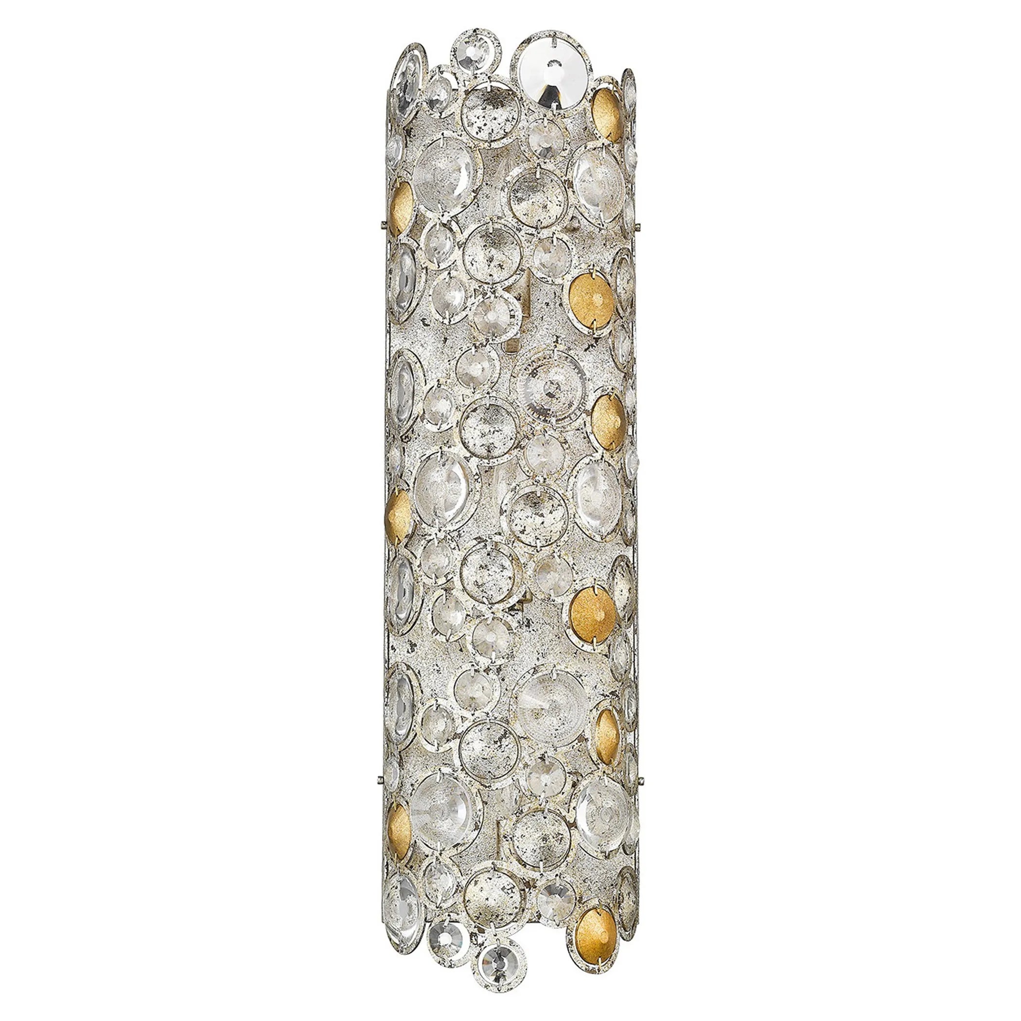 Vitozzi 3-Light Antique Silver Leaf Sconce — view 2