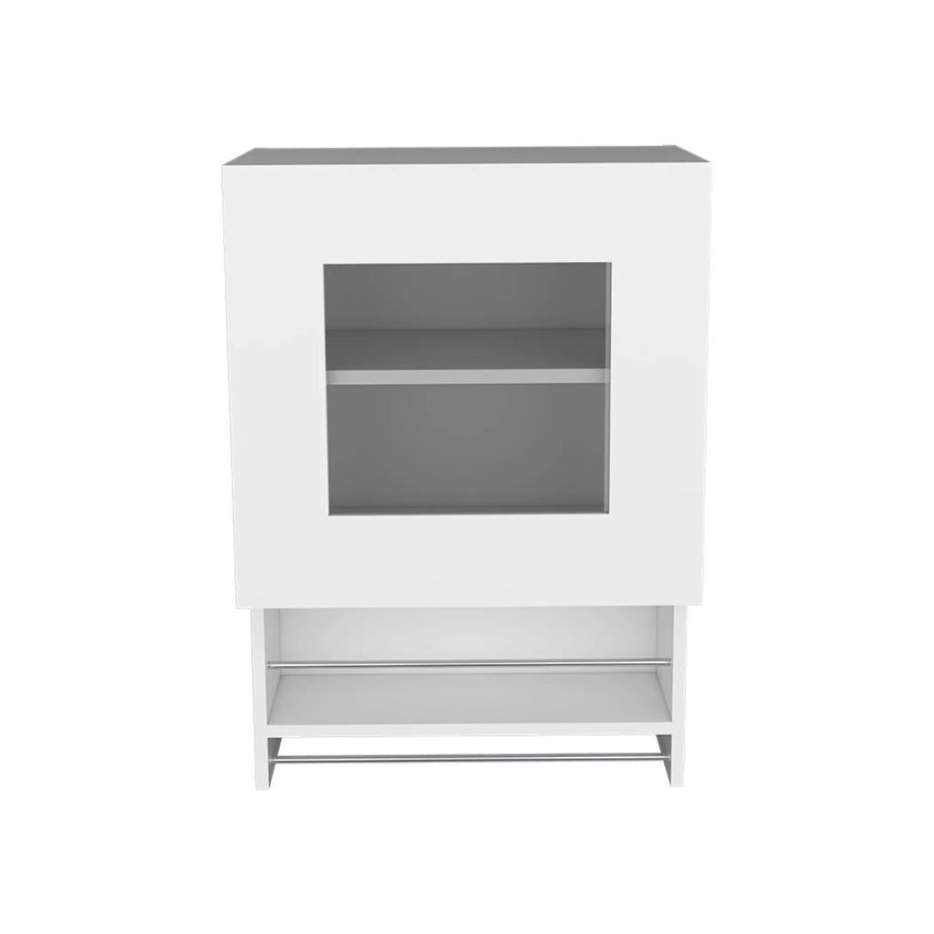 20″ White Wall mounted Accent Cabinet With One Shelf