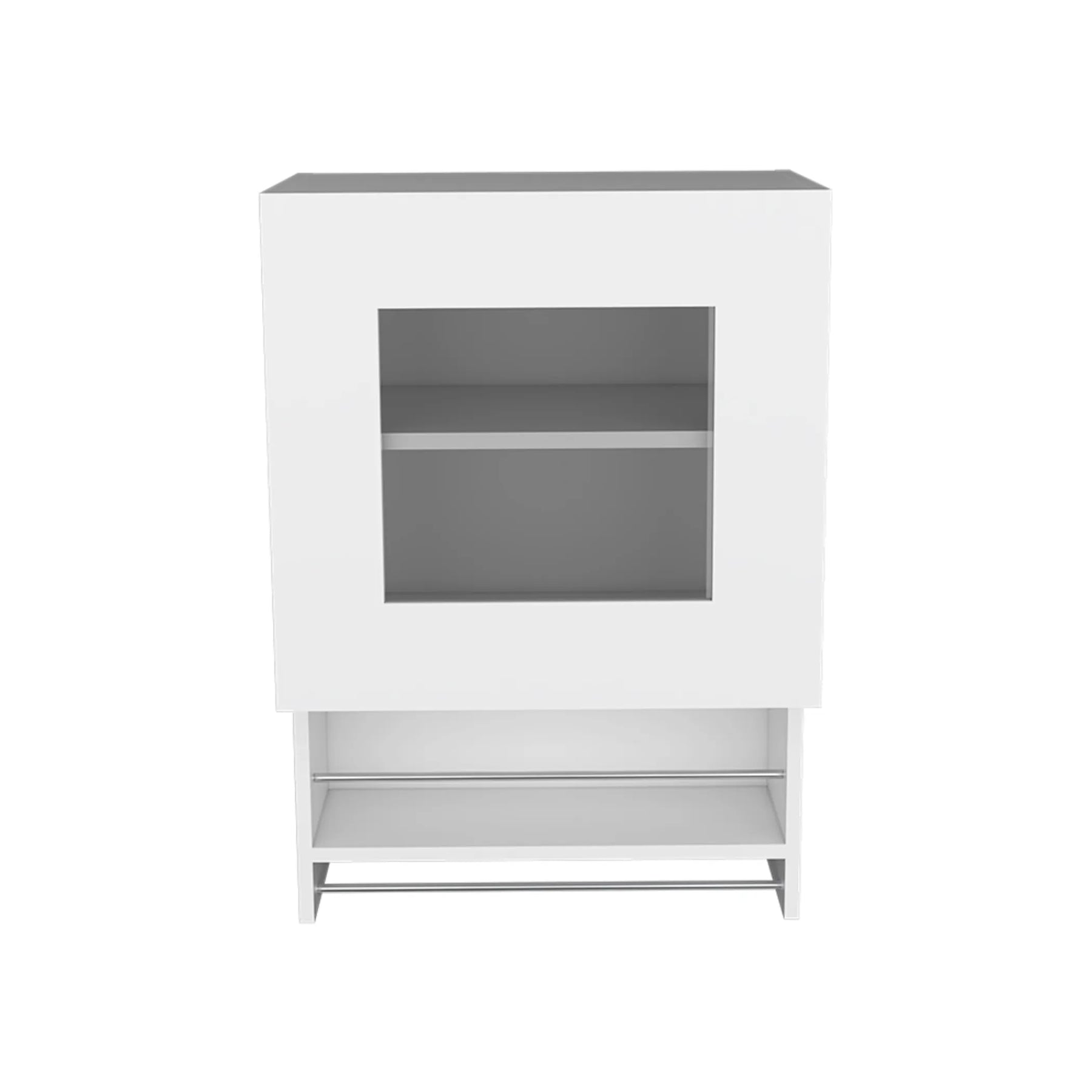 20″ White Wall mounted Accent Cabinet With One Shelf