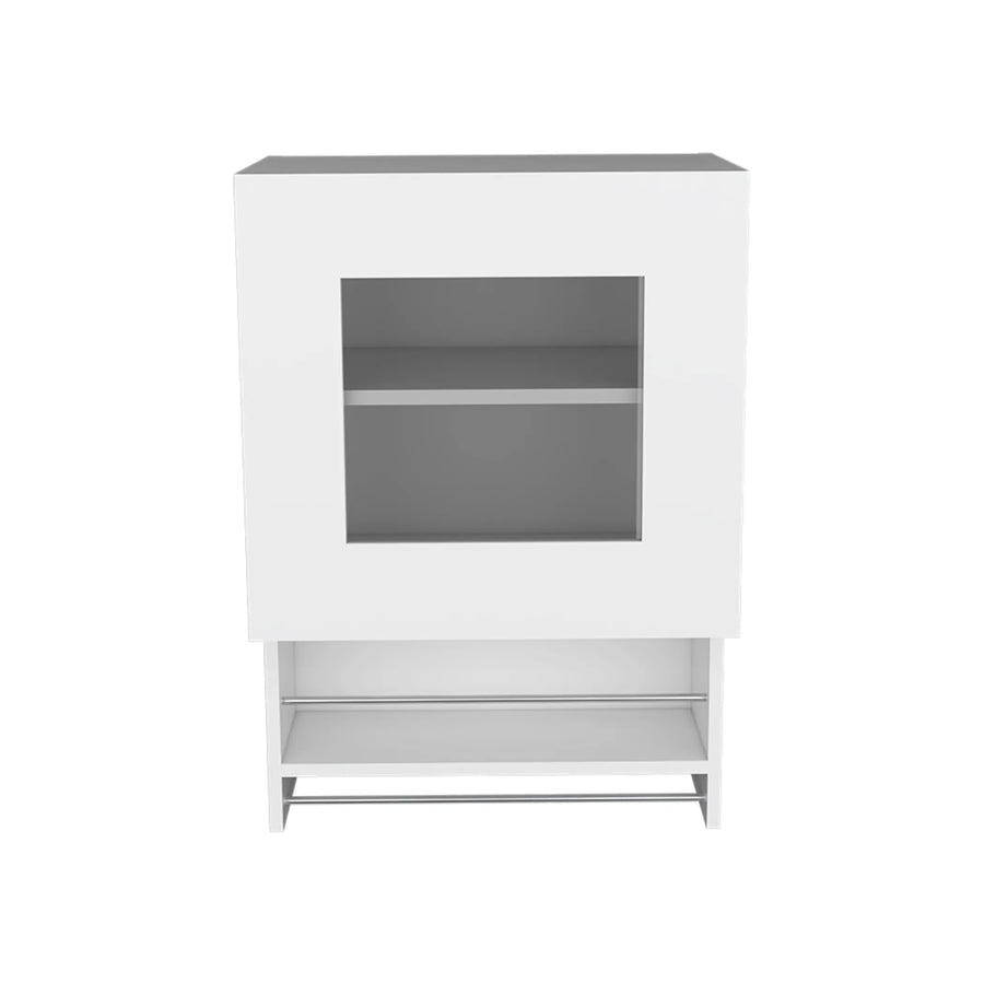 20″ White Wall mounted Accent Cabinet With One Shelf