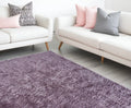 8′ X 10′ Purple Shag Tufted Handmade Area Rug