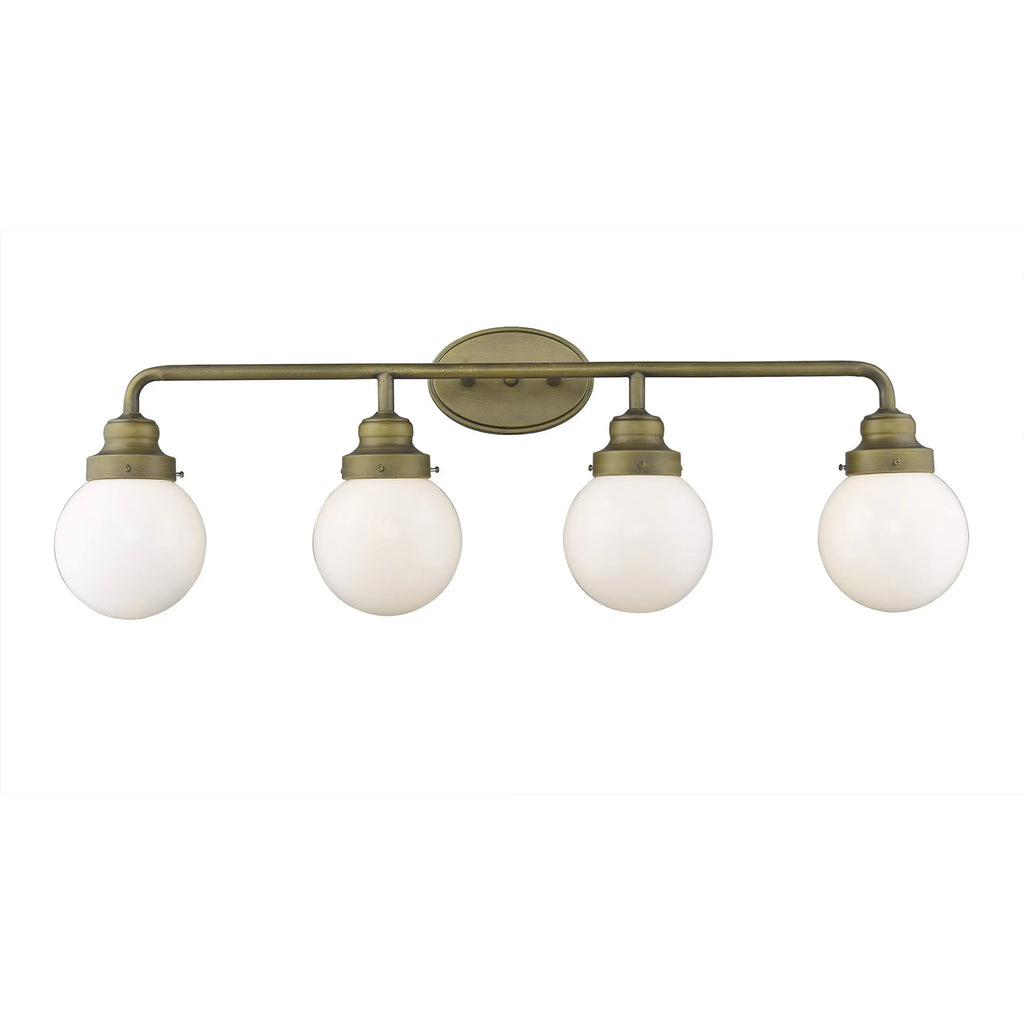 Portsmith 4-Light Raw Brass Vanity — view 3