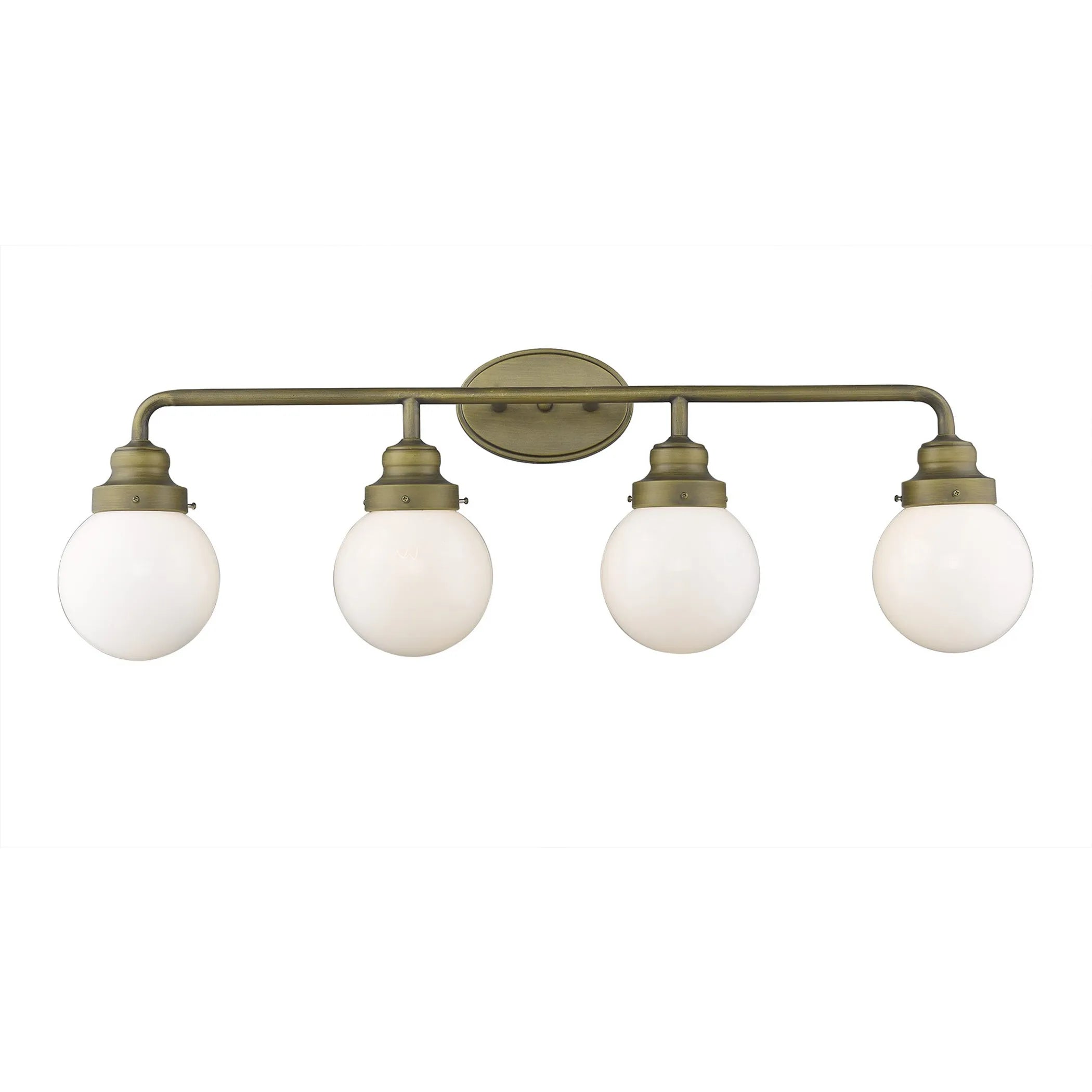 Portsmith 4-Light Raw Brass Vanity — view 3