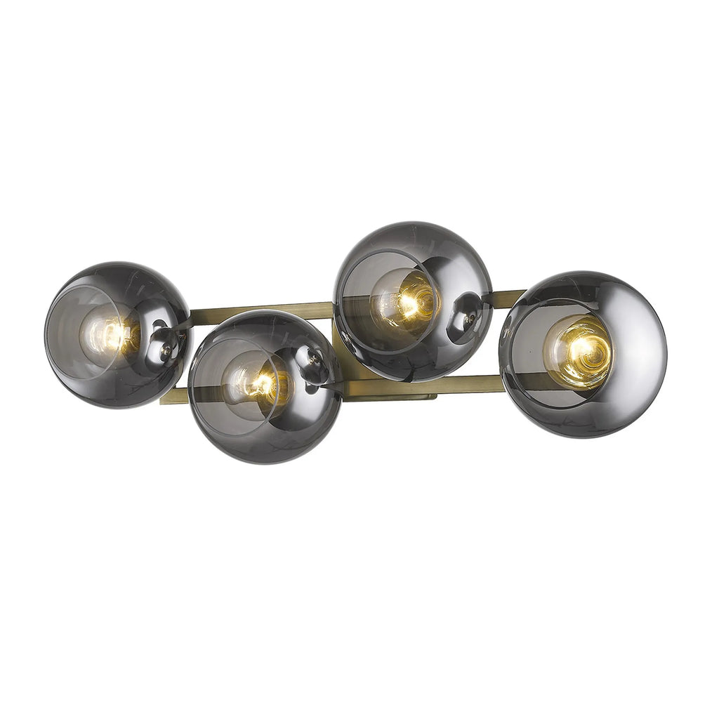 Lunette 4-Light Aged Brass Sconce — view 3