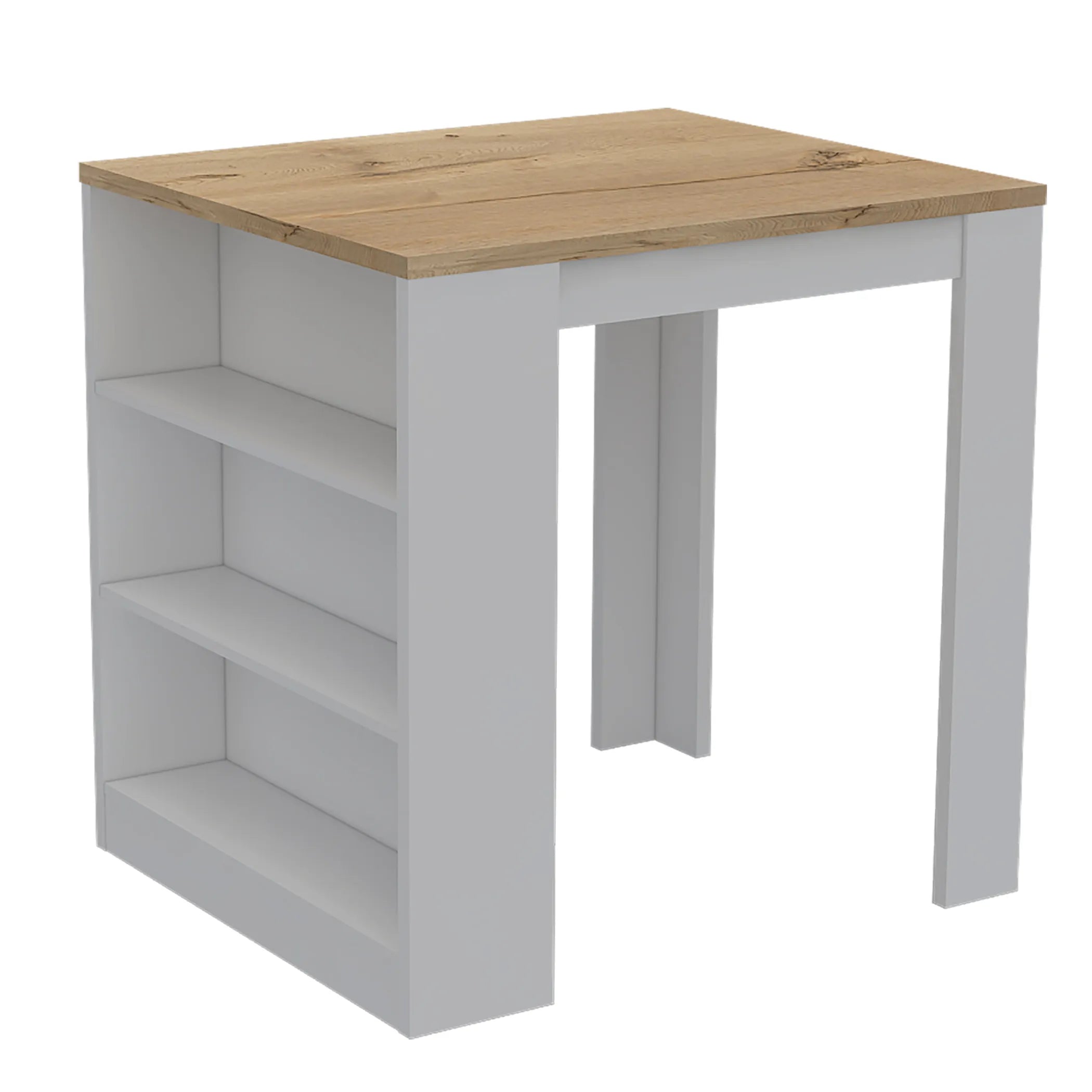 Covelo 2 Piece Kitchen Set, White / Light Oak — view 3