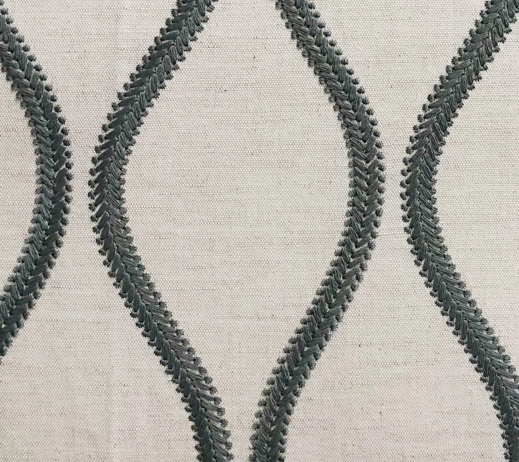 Plutus Bella Curve Green and Beige Luxury Throw Pillow — view 3