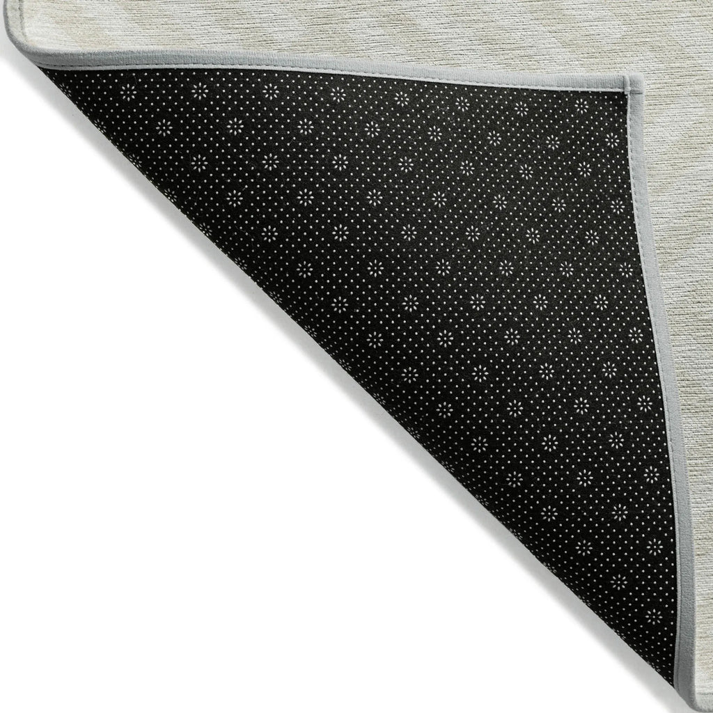 9′ X 12′ Ivory And Beige Geometric Washable Indoor Outdoor Area Rug — view 4